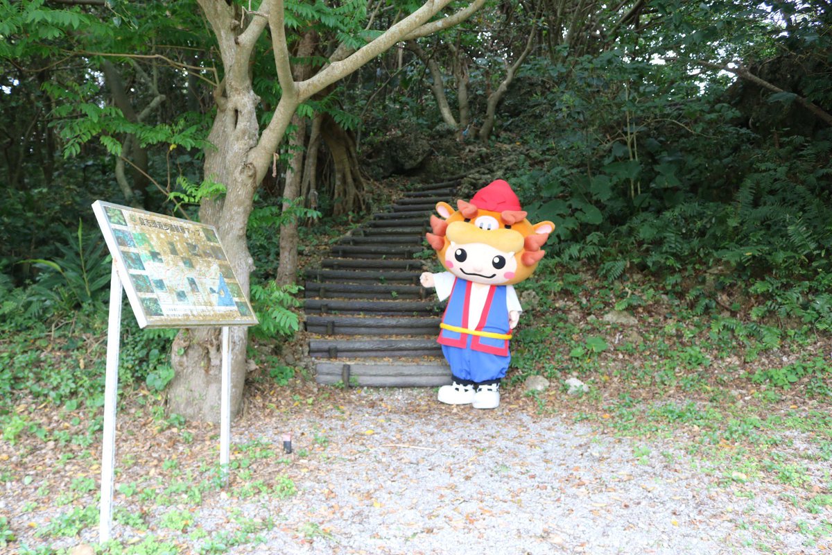 yaesenoshichan's tweet photo. ここが『ホロホローの森』の入り口シー☝️

600mある道を歩いて抜けると、海に出るシー！

森を歩いている途中から波の音が聞こえてくるんだシー😳✨

#八重瀬町
#ホロホローの森
#八重瀬町20周年
#やえせのシーちゃん
#沖縄 https://t.co/MsxqxWKLIu