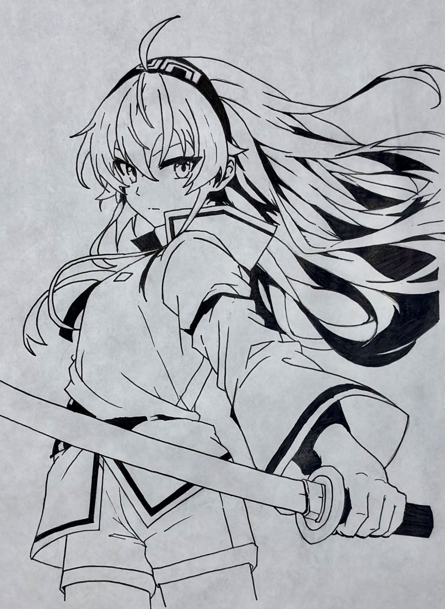 rh_ryubo48's tweet photo. 【無職転生：エリス】

構図も自分で考えて描きました！
感想いただけると嬉しいです🙏

#無職転生 #エリス #MushokuTensei #Eris #アナログイラスト #イラスト https://t.co/2h7841u0rK