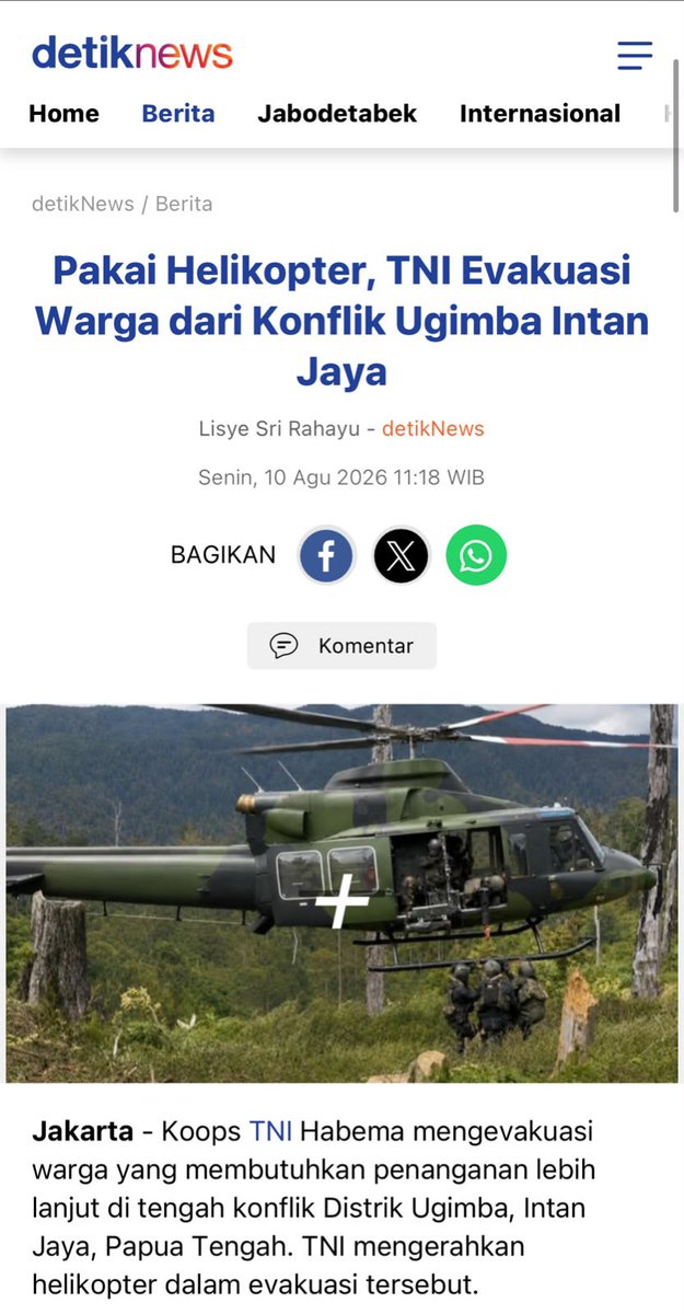 haikalabbass's tweet photo. TNI berada di setiap pelosok negeri, melintasi belantara dan melintasi sungai untuk meyakinkan rakyat tidak pernah merasa sendiri. Pengabdian tanpa batas ini adalah roh dari setiap langkah anggota TNI.

Kepedulian Ringankan Beban https://t.co/GT4DbbFbmN