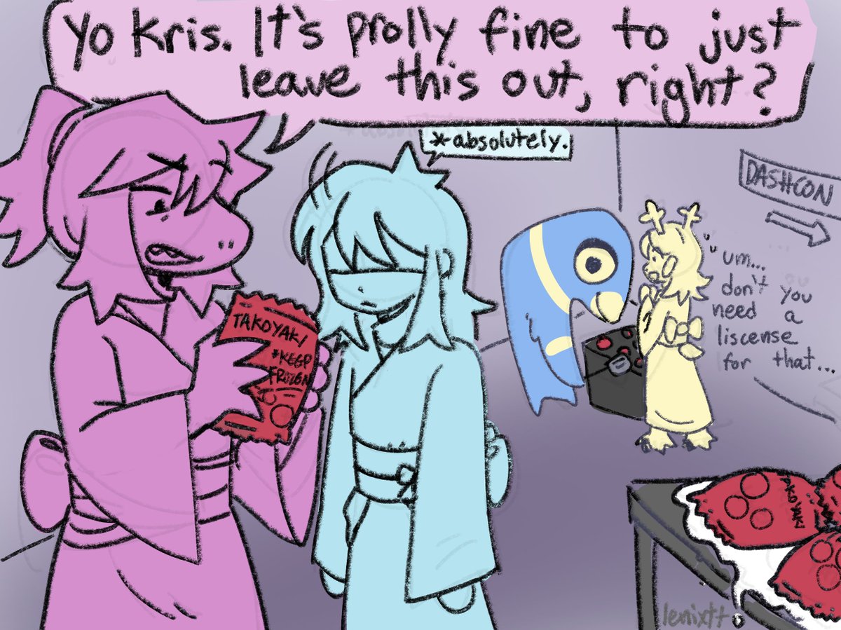 lenix_tt's tweet photo. the deltarune fan cafe incident is killing me I had to immortalize it https://t.co/kRoXdXz0Pd