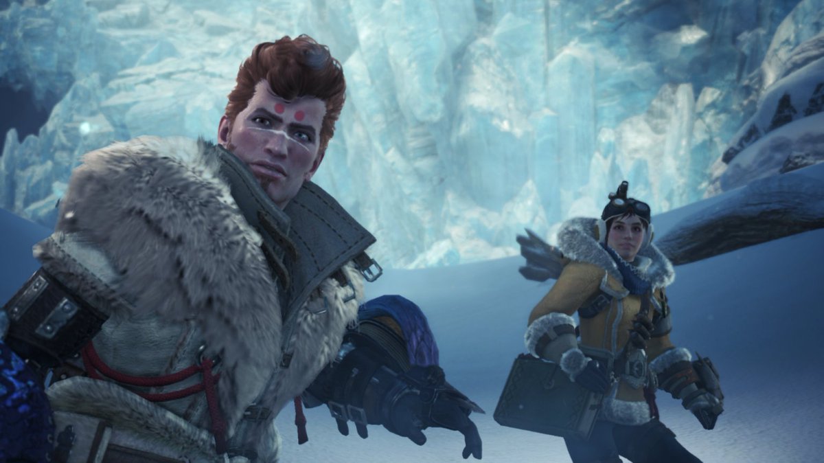 TheEldritchEvil's tweet photo. @breezyeevee72 This is my beloved Himbo of a man, Magnus! Friends pointed out he resembled Aiden a bit, so they ended up brothers, with one local man trying to live up to our favourite A-List hunter's set standard.

His favourite monster is Paolumu and he's obsessed with them so badly. https://t.co/Wp9elwnPoa