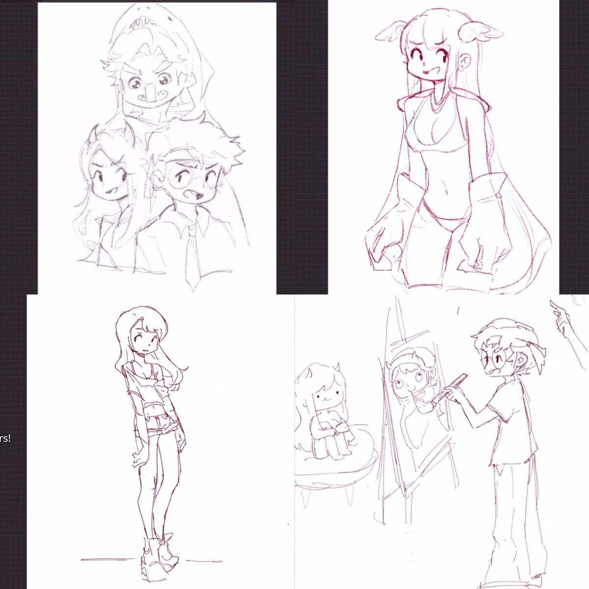 bobonilson's tweet photo. tinas drawings today :3 she drew juan twice https://t.co/S6HW60PnHR