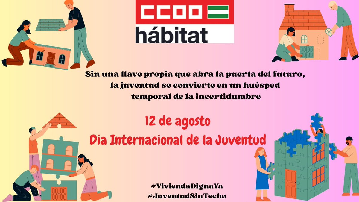 CCOOHabitat_AN's tweet photo. ✨​"La juventud no es solo una etapa, es la chispa que enciende el cambio"✨

​No somos el futuro, somos el presente transformando la realidad.

Por una juventud con oportunidades, voz y espacio para construir un mundo más justo. 🚀

​#DiaInternacionalDeLaJuventud
@CCOO_Habitat https://t.co/Mw1dtGmDge
