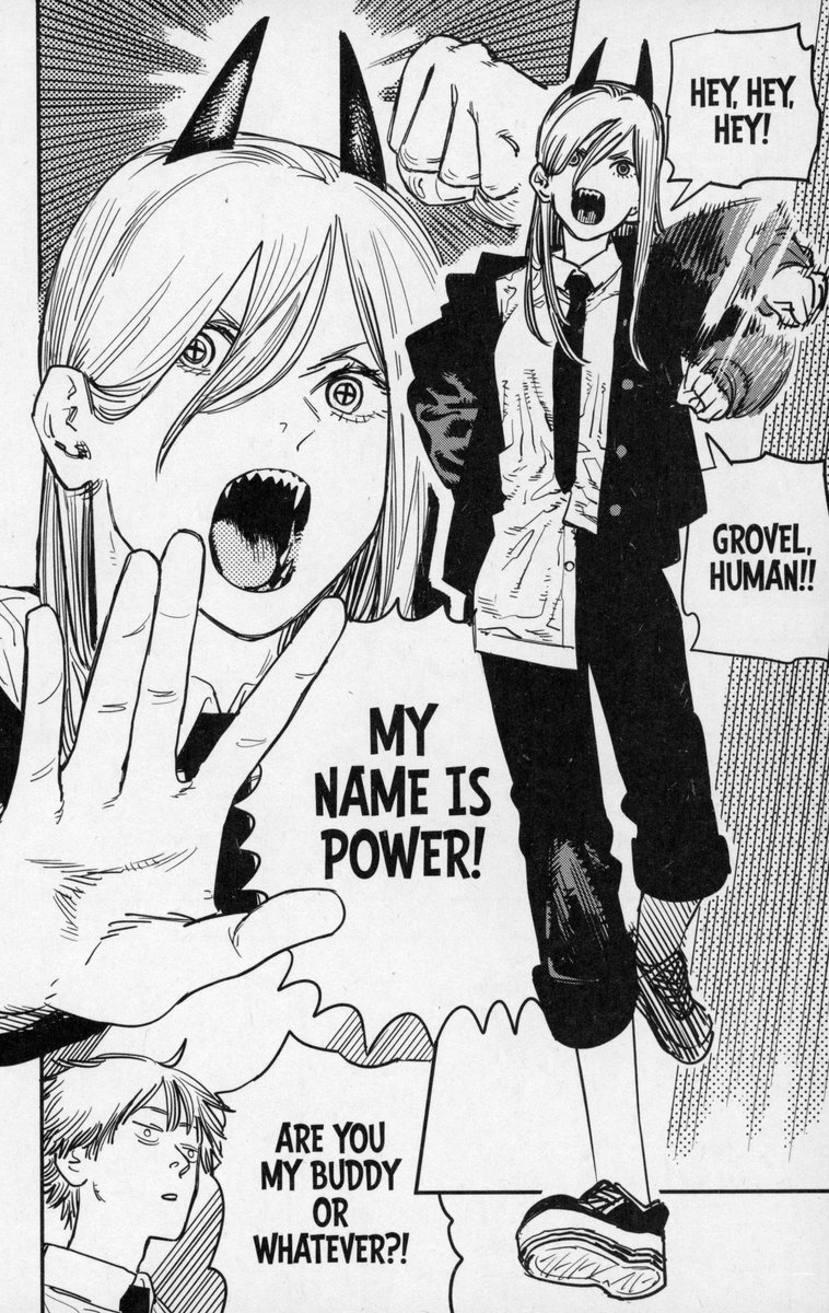 PrivateNagatoro's tweet photo. Funny to think Cartman inspired her.
Chainsaw Man, Volume 1, Chapter 4
#ChainsawMan #manga #Anime #mangascan #Scan https://t.co/O4J0Wi25nR