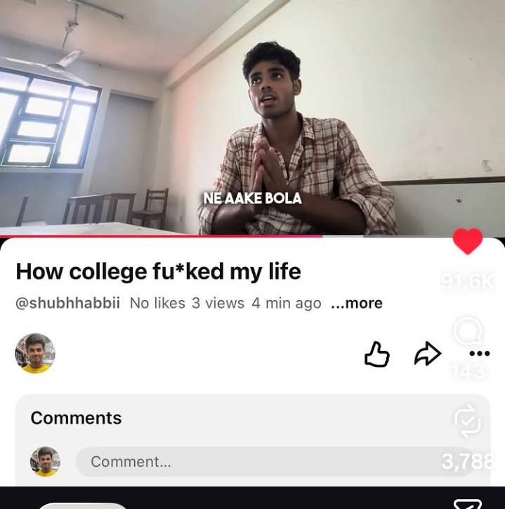 Ghaecca's tweet photo. college didn't fu*k my life
the people at college did https://t.co/DmHe48JTEv