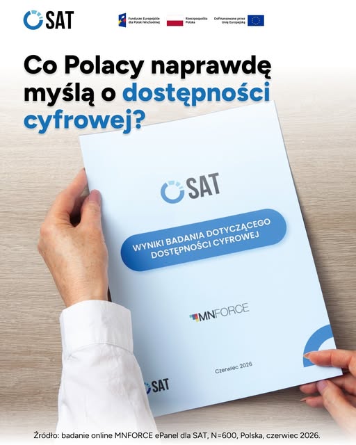 SAT_PDC's tweet photo. SAT zleciła badanie o realnych doświadczeniach użytkowników usług online w Polsce. MNFORCE ePanel przebadał 600 osób, sprawdzając https://t.co/R1ymR42z6L. bariery, rezygnację z czynności online i zgłaszanie problemów z dostępnością. Wyniki już wkrótce.
#SAT #WCAG #Accessibility https://t.co/fXFygdatMS