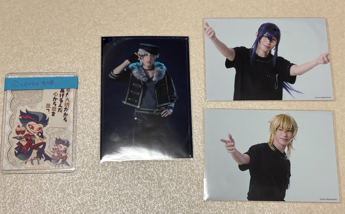 verse428's tweet photo. 【交換】あんステ ステライ 10th  
ランブロ ブロマイド クリカ クリアカード

譲）クリカ▶︎★みか★零★敬人.スバル.真緒.アドニス.颯馬.紅郎

ランブロ▶︎★晃牙.薫.颯馬

求）同異種宗＞＞同異種みか

※宗含む交換のみ、★は宗との交換のみ
郵送交換

お気軽にお声掛けください🙇‍♂️ https://t.co/NjbIRhScrY