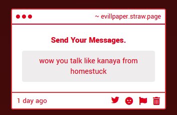 evillpaper tweet picture