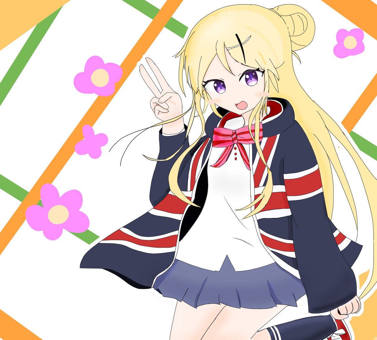 kasa_nemui's tweet photo. 九条カレンちゃん！描きました！🤩🤩🤩 https://t.co/9L7mYX8tHG