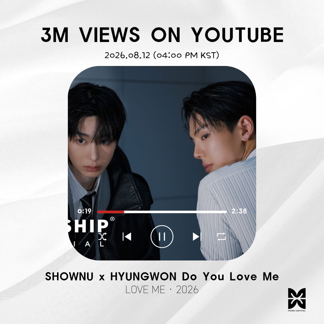 MXWH_Central's tweet photo. [#MX_Views] Youtube

DO YOU LOVE ME has already surpassed 3M views!🥳

🔗https://t.co/P1xT6TGBqE

#SHOWNU #셔누 #HYUNGWON #형원 #MONSTAX #몬스타엑스 @OfficialMONSTAX https://t.co/DAoJZH7o6e