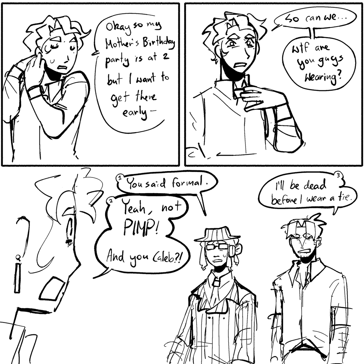 Maybemeidk29121's tweet photo. Some Ellernate doodles 
also Icarus pmo 
Rehab Au https://t.co/AE13uHXDRj