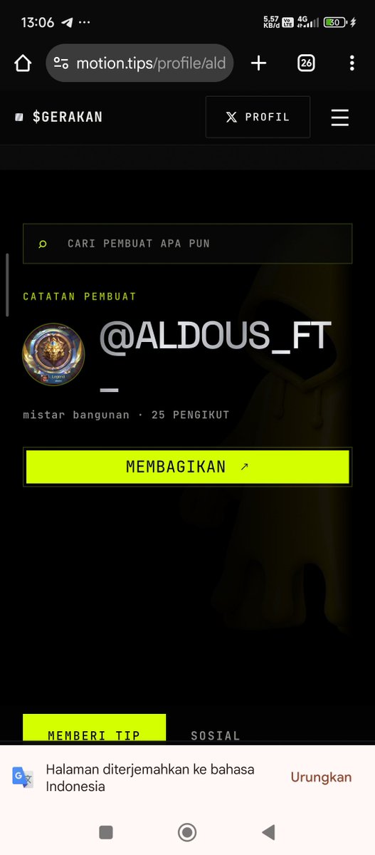 aldous_ft_'s tweet photo. Baru ngeh kalau $MOTION bisa dipakai buat tip creator langsung dari X 👀

Caranya simpel:
Buka https://t.co/ywWNOtjoLP → login → pilih creator → reply.

Format:
@motiontip @tipmotion 1500

Nggak perlu ribet pindah platform.
Support creator jadi lebih gampang 🔥 https://t.co/QQ64sFReFa
