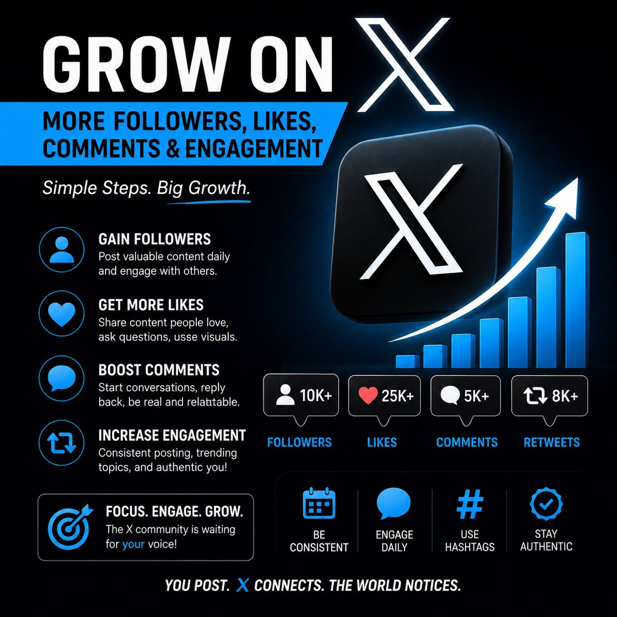 Akash546822's tweet photo. 🚀 Grow on X with consistency, real engagement, and meaningful connections!

Follow 🤝 Like ❤️ Comment 💬 Share 🔄
Let’s support each other and grow together! 📈🔥

#XGrowth #Engagement #GrowTogether #SocialMedia https://t.co/7nrPFuO2Wa