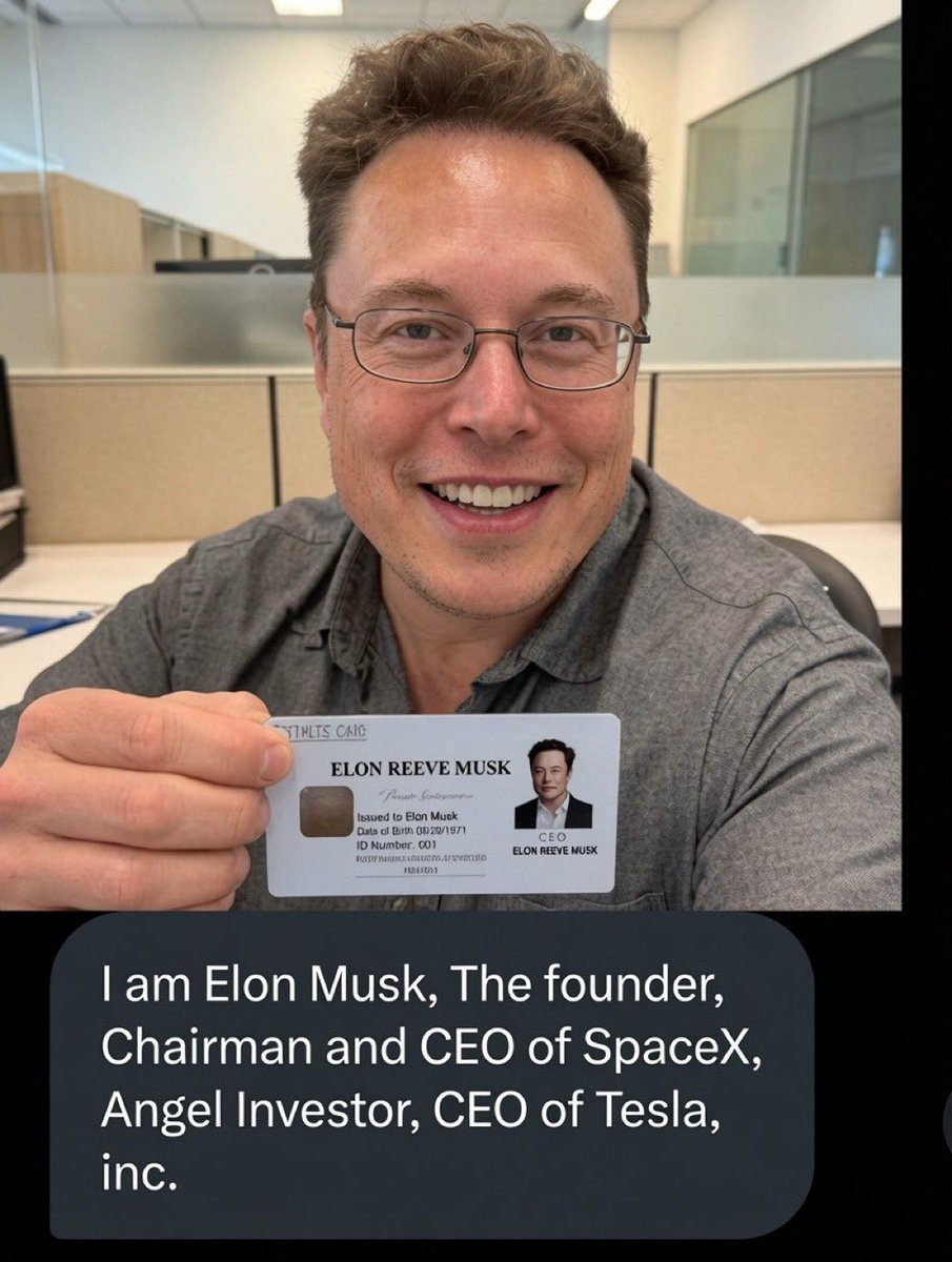 OWNER__01's tweet photo. Have you been receiving messages from people claiming to be Elon Musk?

For Safety reasons do not respond to Direct Messages of people claiming to be Elon Musk https://t.co/6dkZ87sVsL