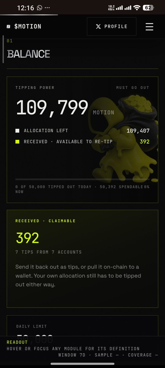 MianAdeel190725's tweet photo. Big love to community. You show up you support, you build. As a thank you, @tipmotion 100 $MOTION your way This is just the beginning. Keep engaging, keep creating, and keep the motion alive. More rewards, more utility more $MOTION coming. Lets join now
https://t.co/MQaZnVdfX3 https://t.co/2H7mXKsRPu