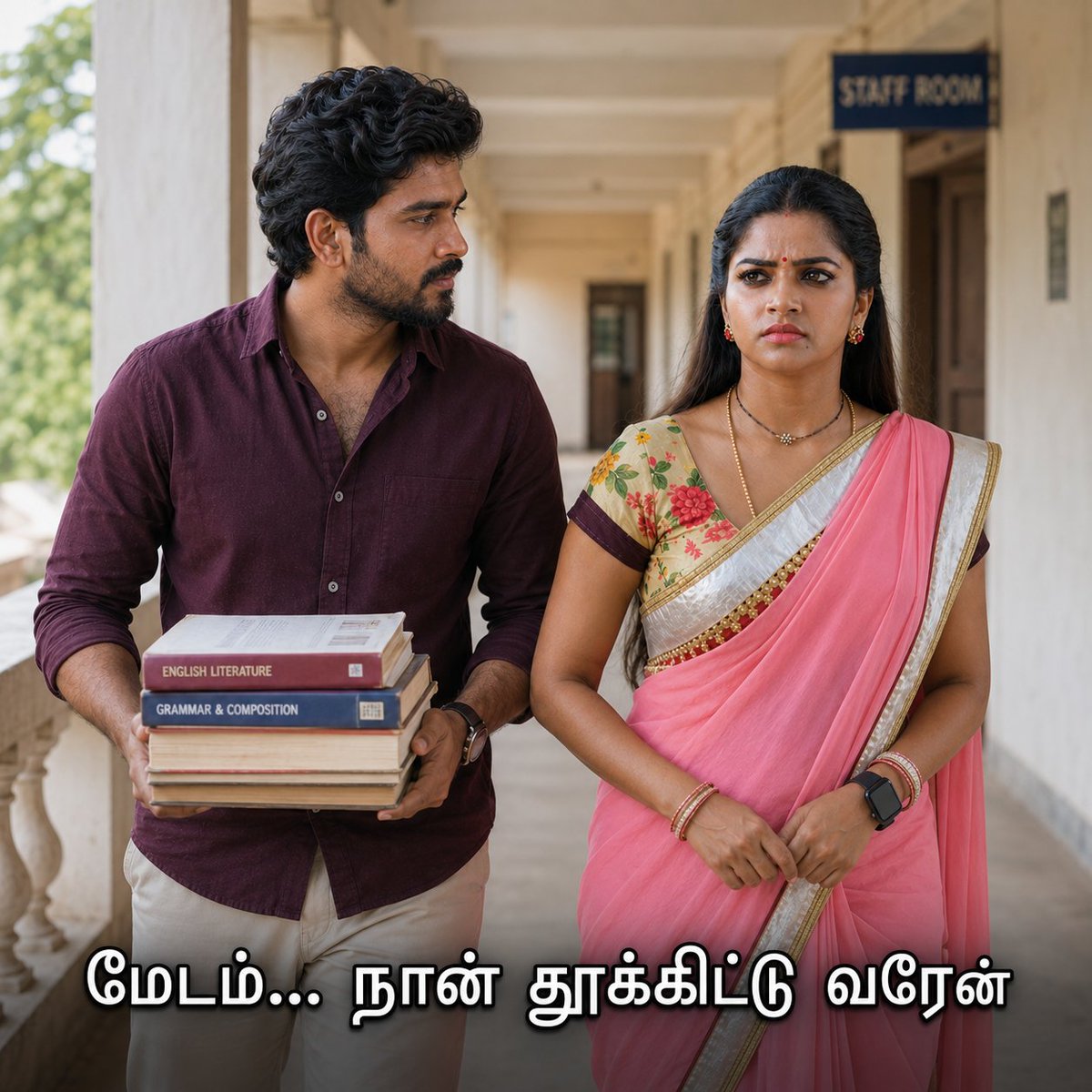 _ai_actress_'s tweet photo. Karthik’s unexpected moment with Nithya Ram turns a simple college meeting into mystery, silence, and unspoken feelings.
To be continued…
@NithyaRaamFanz
#NithyaRam #TamilCinema #Kollywood #Tamil #TamilNadu #CollegeRomance #TamilStory #LoveStory #Trending #Viral #ToBeContinued
