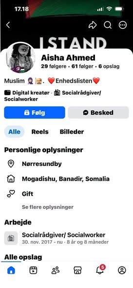 N_Granell's tweet photo. Aisha Ahmed er sagsbehandler i Ålborg kommune.

Hun kommer fra Somalia, og er budt velkommen i Danmark, og har fået en gratis uddannelse betalt af dig og mig.

Aisha stemmer Enhedslisten

Hendes tak til Danmark, er at modarbejde vores samfund og den frihed vi har kæmpet for i århundrede.

Aisha hader bøsser og lesbiske, og mener at homoseksualitet er en sygdom.

Gud ved hvordan arbejdsløse og udsatte homoseksuelle mødes af Ålborg kommune.

Ville du være tryg ved at møde Aisha ?

#dkpol #dkmedier @JoachimBOlsen