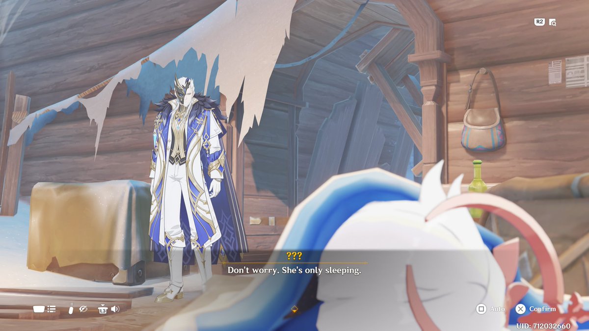 yeulephilia's tweet photo. he gave her a BLANKET?? arent the fatui supposed to be the evil villians? omg i cant believe they turned pierro into waifubait, they got retconned so bad this game is over i want to go back to peaktaine :/ https://t.co/Esthk4ppWq