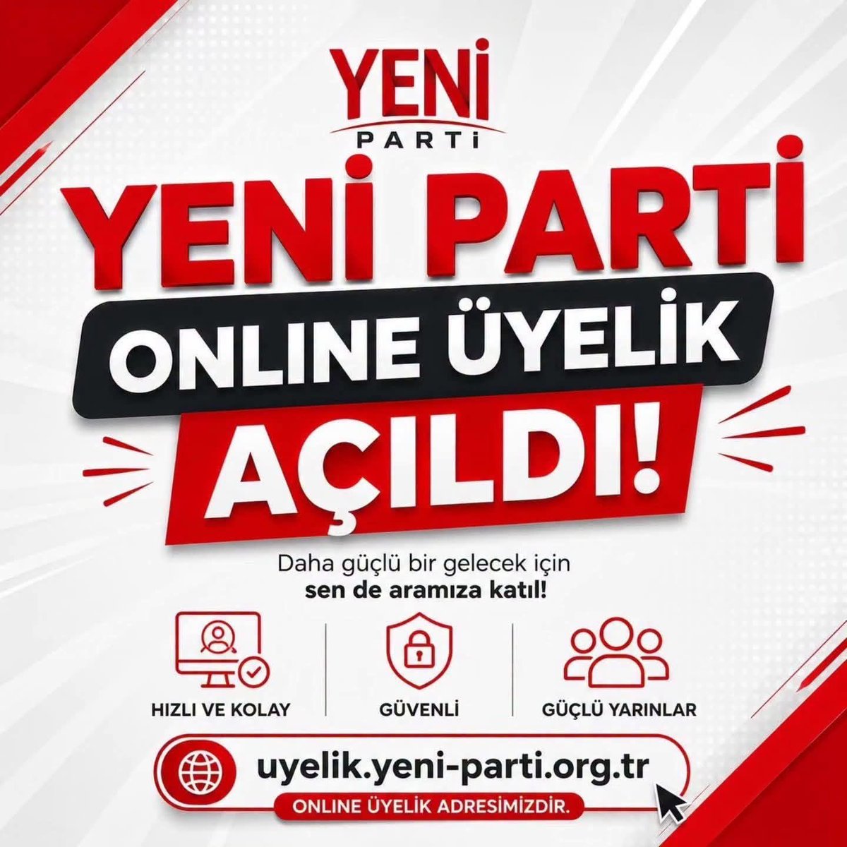 AsuKaya80TBMM's tweet photo. YENİ Parti online üyelik açıldı!

Online üyelik sitemiz: https://t.co/WiCRDwp557

Online bağış sitemiz: https://t.co/PHiXR8OKqm https://t.co/iWafMj5rCC