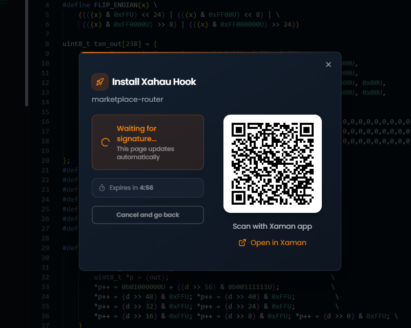 EverpowerLabs's tweet photo. 🚀 From prompt to deployed Xahau Hook.

Everpower Studio’s upcoming Xahau Hook Builder lets you generate Hook code with prompts, review it, and deploy directly to Xahau—with transaction signing handled securely through Xaman.

https://t.co/XENng8fxAX https://t.co/CnXaEKP1r1