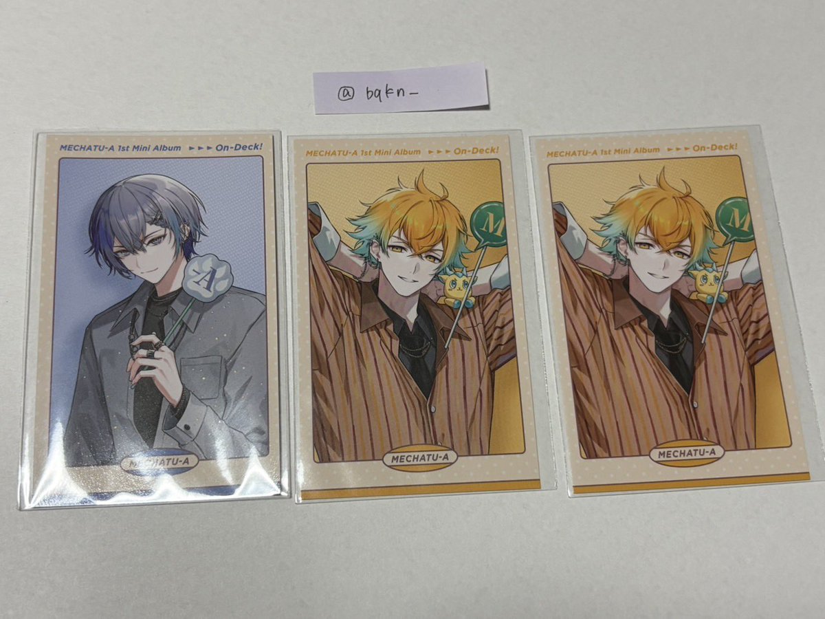 bqkn_'s tweet photo. @m_m0o0s2 はじめまして、こんにちは。
検索より失礼します。
当方お求めの方所持しております。東💜の方との交換は可能でしょうか。難しいと思いますがご検討いただけますと幸いです。 https://t.co/KRH1YM3zUk