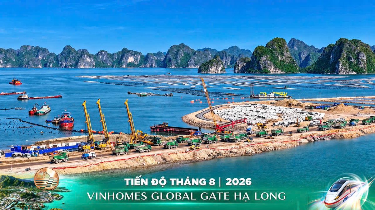 Minhchienbds's tweet photo. 🌊 Cập nhật tiến độ các phân khu Bình Minh – Thiên Đường Nhiệt Đới – Chung cư tại Vinhomes Global Gate Hạ Long.

🏗️ Công trường ngày càng sôi động, hạ tầng từng bước thành hình

🔥 ACE cùng cập nhật và sẵn sàng đón sóng Global Gate Hạ Long! https://t.co/eJjg3K2a91