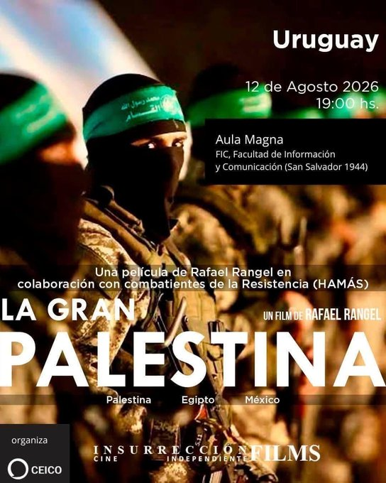 Cybertario's tweet photo. La UDELAR colabora con Hamás

La Universidad de la República @Udelaruy, a través de su Facultad de Información, se integra a la trama de propaganda de Hamás.
Se opone a la investigación científica con la Universidad Hebrea de Jerusalén, y acepta que se censure académicos uruguayos que vienen desde Israel, pero no a colaborar con la propaganda yihadista y antijudía. 
Completitos.