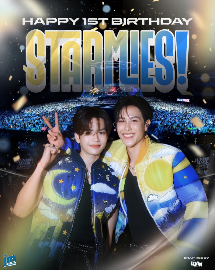 juniormark_ph's tweet photo. HAPPY 1ST BIRTHDAY, STARMIES! 💙💛

One year of a lot of love, laughter, memories and all the moments that light up with Junior and Mark our favourite. ✨️

Starting as fans who had the same interests in JuniorMark, we became the family who have always been here for each other, to support and celebrate and stand together on every journey.

Cheers to more milestones, more memories, more fangirling and just beautiful moments with Junior and Mark. 🥹💙💛

Happy 1st Anniversary, Starmies!
Here's to shining our star brighter together. ✨

✩ #Junniorrs || @jnnrrs
✩ #markjrtn || @markjrtn
✩ #จูเนียร์มาร์ค #JuniorMark || #JuniorMarkPH️