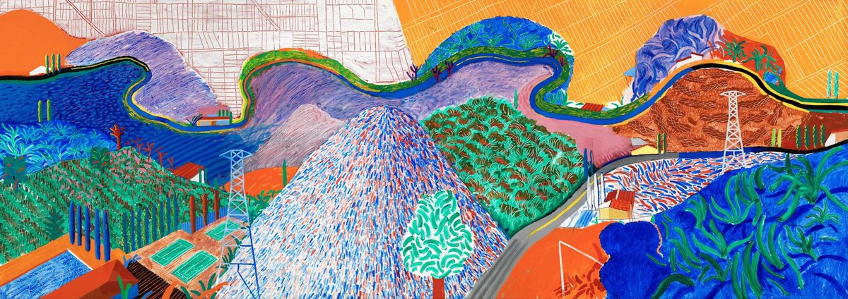 AniSWISSarts's tweet photo. David #Hockney - Mulholland Drive: The Road to the Studio, 1980 https://t.co/CFpgfDSI42