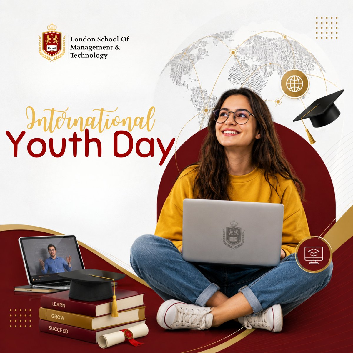 LSMTofficial's tweet photo. Dreams don’t come with borders. Neither should learning. 🌍

This International Youth Day, here’s to young minds choosing to learn, grow and create opportunities wherever their ambitions take them.

 Happy International Youth Day!

#internationalyouthday #globallearning https://t.co/aSbWDQRJgT