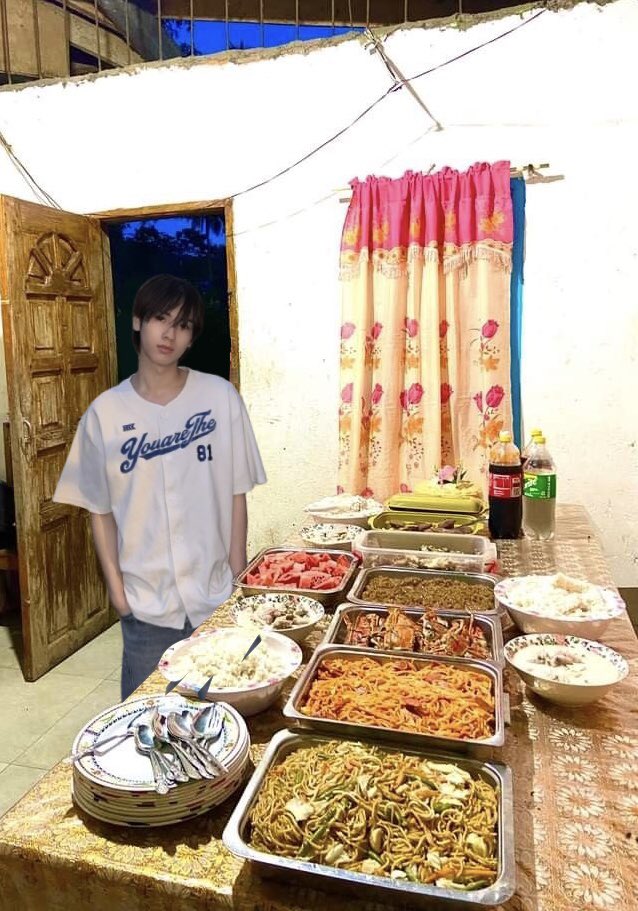 aenpeonix's tweet photo. simpleng handaan, kain po kayo

#SailingWithPatji19th
#chira_patt https://t.co/zXyZiHXX6O