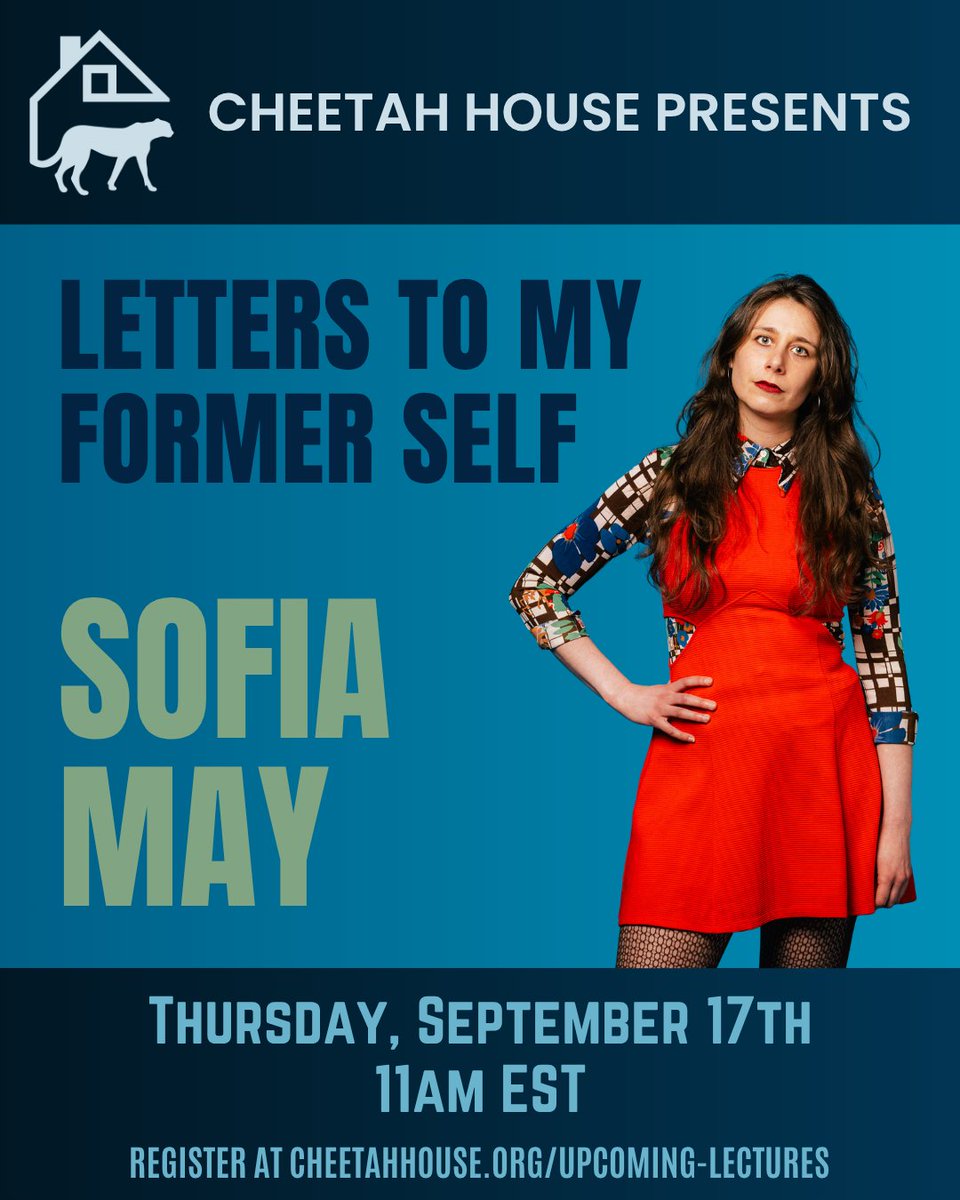 CheetahHouseOrg's tweet photo. On Sept 17, join whistleblower &amp; comedian Sofia May for 'Letters to My Former Self' as she shares her story exposing coercive control at Tara Mandala. Save 60% with code EBMAY through Aug 23! Register at https://t.co/hZXvJ1CsJH https://t.co/aKsD3WCqCx