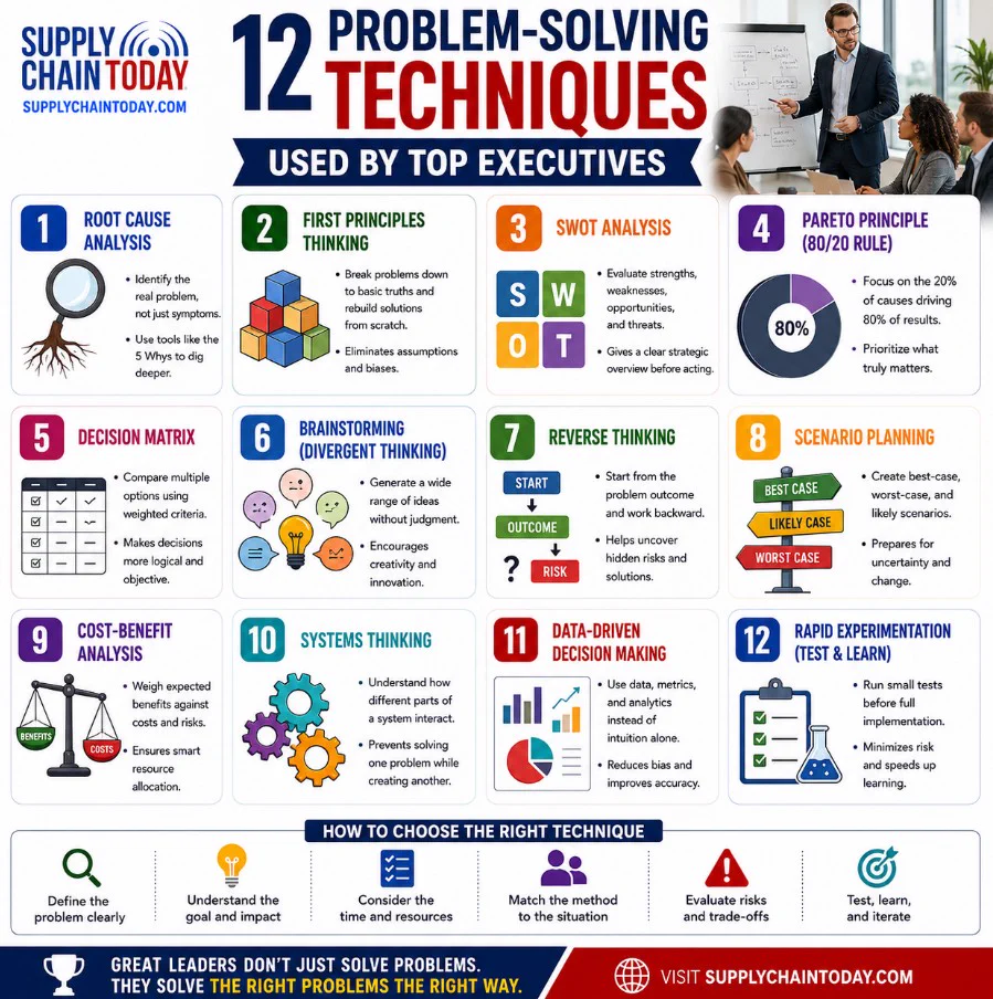 SupplyChainToday.com on X: "12 Problem Solving Techniques Used by Top ...
