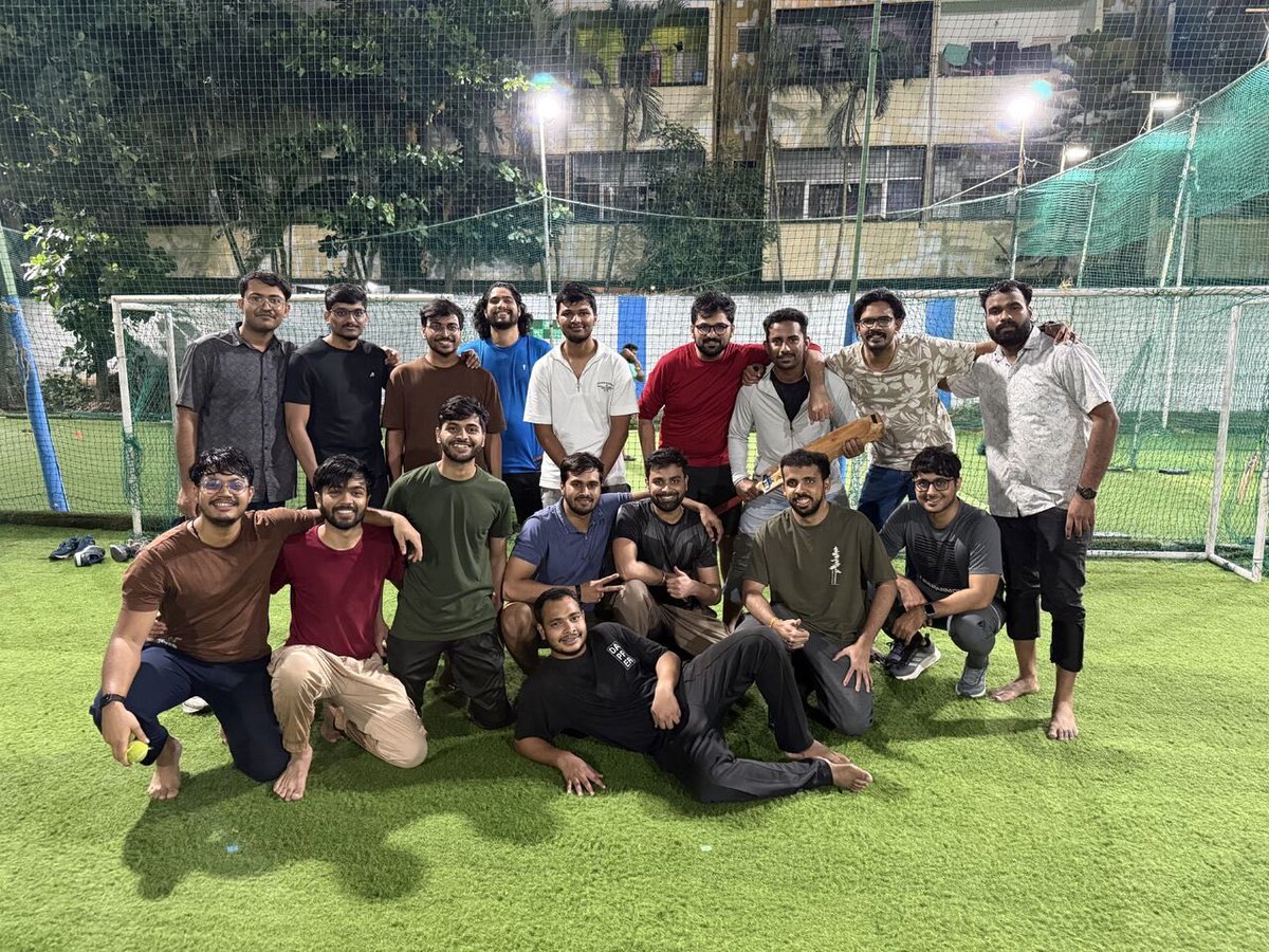 DecentroTech's tweet photo. Damp pitch. Big energy. One very questionable century. 🏏☔
This team never misses a chance to show up. On the field or off it.
#TeamDecentro #Cricket #Culture #TeamLife #Bonding https://t.co/8bHpftBb51