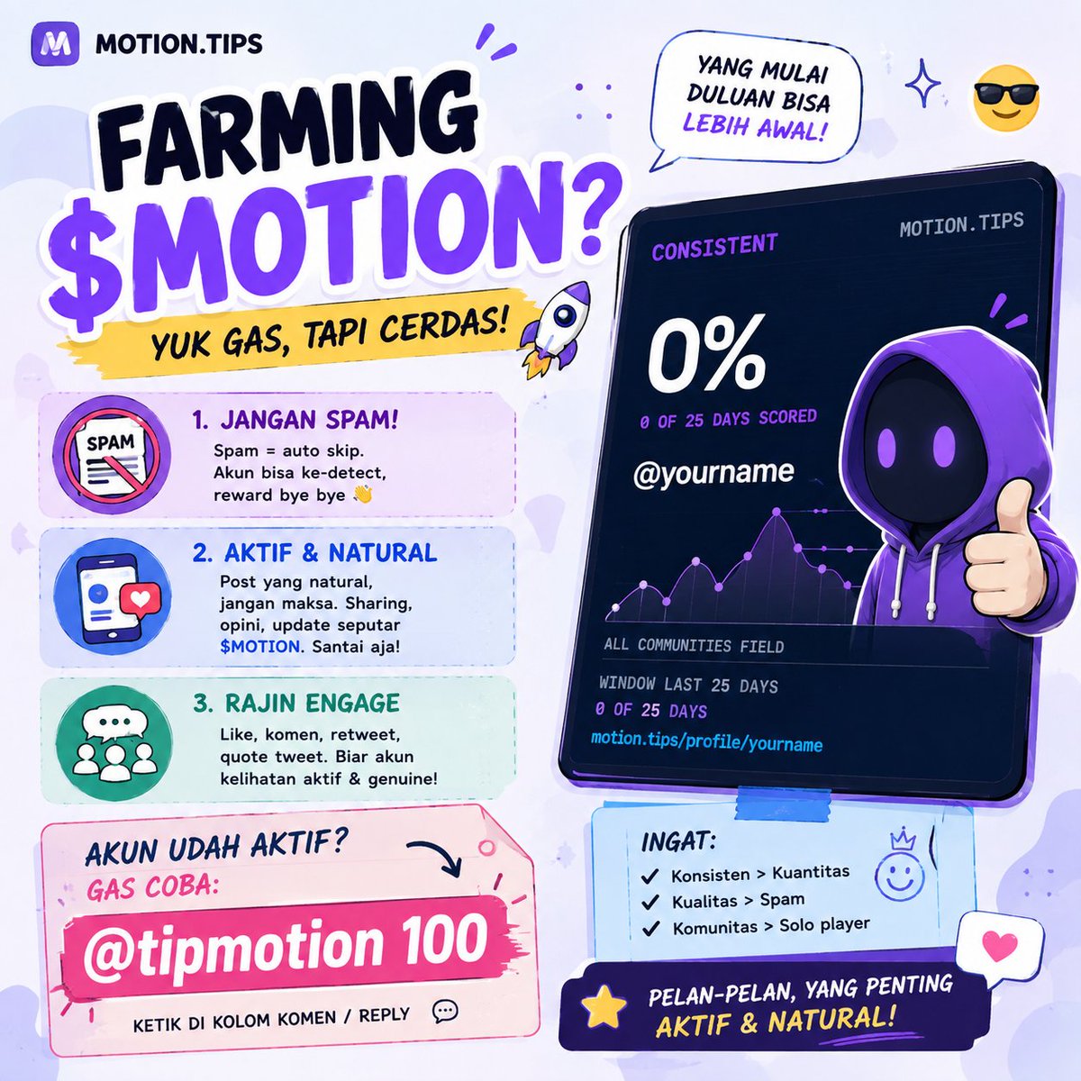 BolotMentri's tweet photo. Lagi farming $MOTION? 👀🔥

Jangan jadi spammer wkwk.
Cukup aktif, post yang natural, terus rajin engage. 😎
Akun udah mulai aktif? Coba gas:
Tip saya :
@tipmotion 100

Siapa cepat, siapa duluan masuk. 👀🚀
Jangan sampai baru rame baru ikut!
@motiontip 

https://t.co/GWSMj8R3TK https://t.co/xKPYOHMxWo