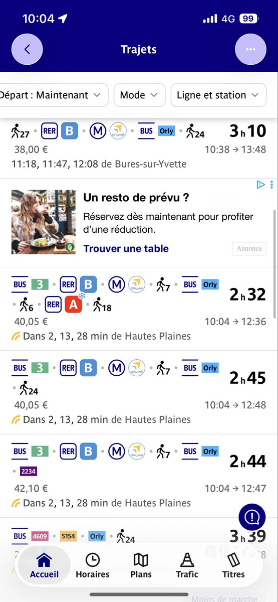 sherloccks_'s tweet photo. @RER_A @RERB  quel itinéraire vous avez à proposer pour aller à val d’Europe depuis bures sur Yvette’s sans payer les 24€ du bus de Orly pas compris dzks l’abonnement mensuel de 90€ de la ratp https://t.co/otonIh6vuY