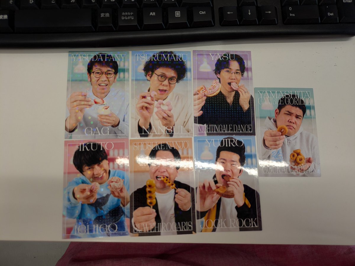 momoCo1173's tweet photo. よしもとコレカ7th交換

スイーツカード
譲
．エルフはる
．GAG安田
．軟水つるまる
．ナイチン　ヤス
．豪快キャプテン山下
．ジョックロックゆうじろー
．イチゴ　イクト
．すゑひろがりず南條

求
．9番街京極★
．ニッポンの社長辻󠄀★
．熊元プロレス
．ロコディ兎
★優先
郵送でお願いします！ https://t.co/XTDRN2bTuR