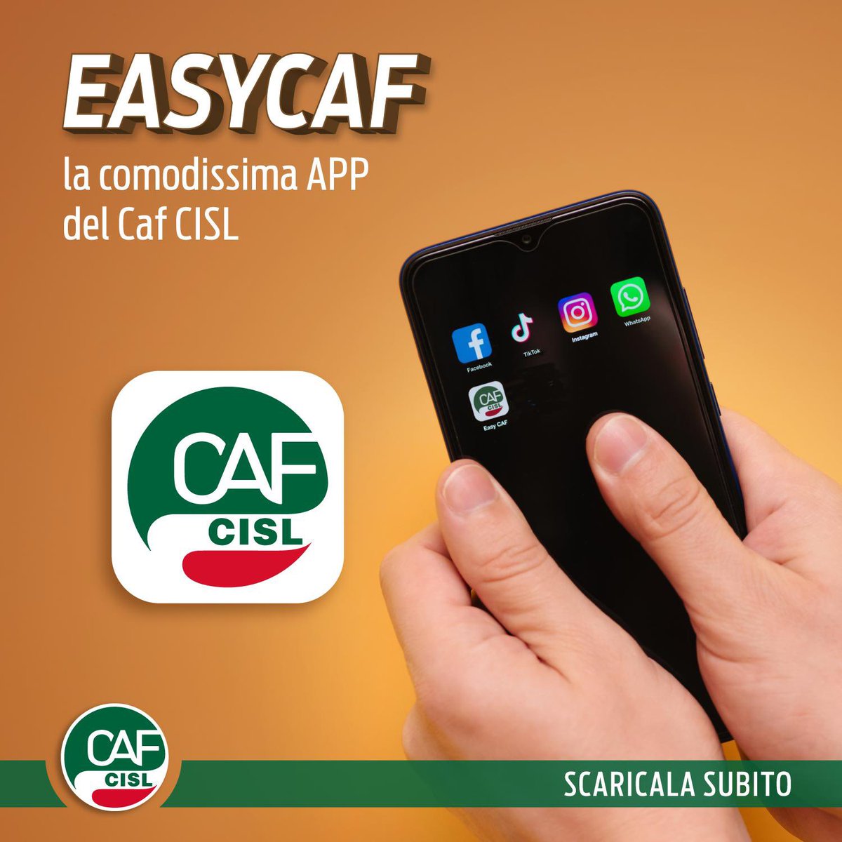 CafCisl's tweet photo. Lo sapevi?
📱 In qualsiasi momento, anche a metà Agosto, con l'app EasyCAF hai uno sportello virtuale della tua sede Caf CISL, affidabile e accessibile. Puoi avere sotto mano i tuoi documenti fiscali, fare il tuo ISEE e molto altro
👉 https://t.co/LL9W2tVeW9 https://t.co/8elidVOcoy