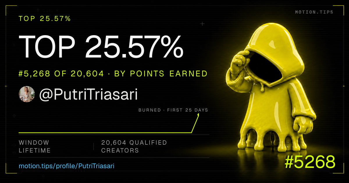 PutriTriasari's tweet photo. https://t.co/ctBr8Rz3Is 

Oh my gosh, my $MOTION is still at this level! How can I increase my ranking?

@tipmotion @motiontip https://t.co/PCYaqswwr7