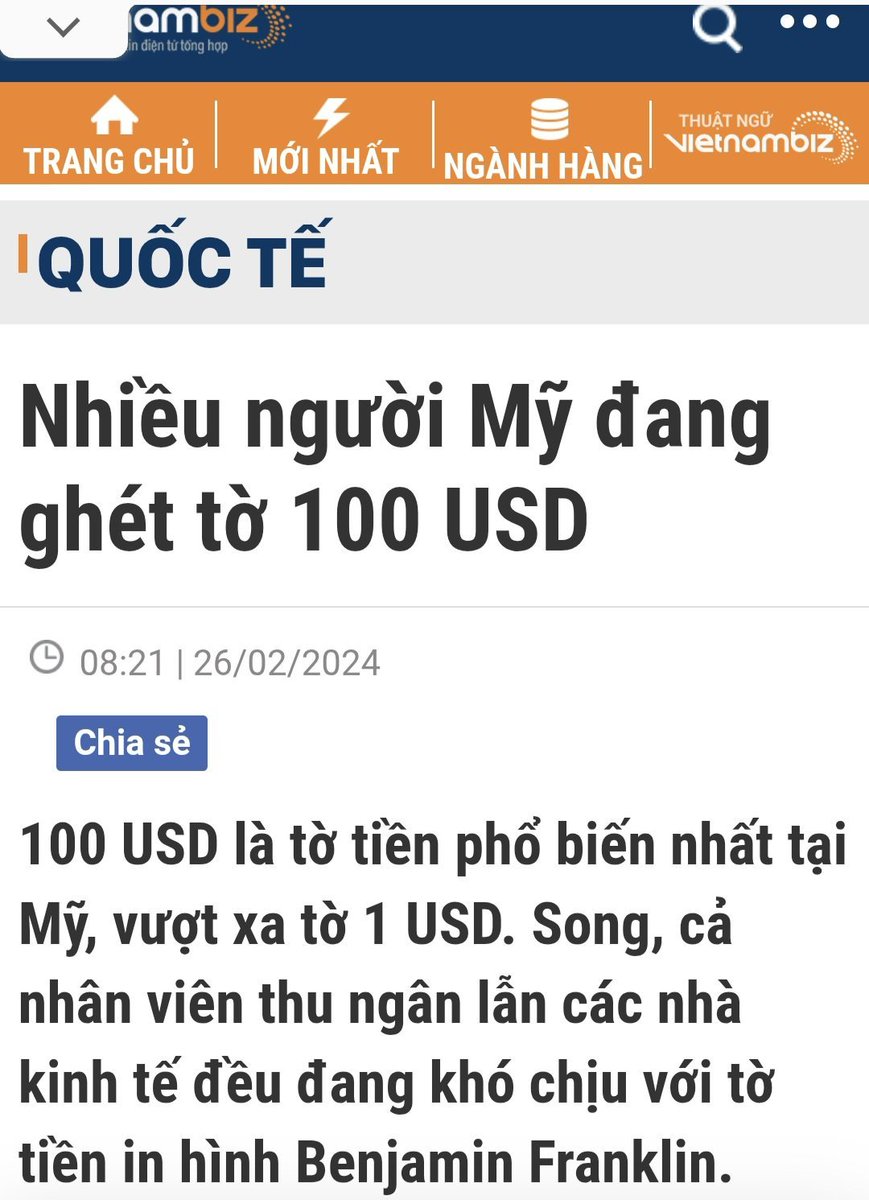NgCngPhc77's tweet photo. Ồ... người Mỹ ghét tờ 100 USD à? Vậy thì cứ gửi hết về "ĐẠI NGỤY" đi, ĐẢNG CỘNG PHỈ không cho phép dân được sở hữu USD nhưng bọn CẨU PHẾ VẬT DỊCH CỘNG thì được phép ngoại lệ vì chúng nó thuộc TẦNG LỚP THỐNG TRỊ và chúng nó rất thích tờ 100 USD. https://t.co/XlHtjlMVPG