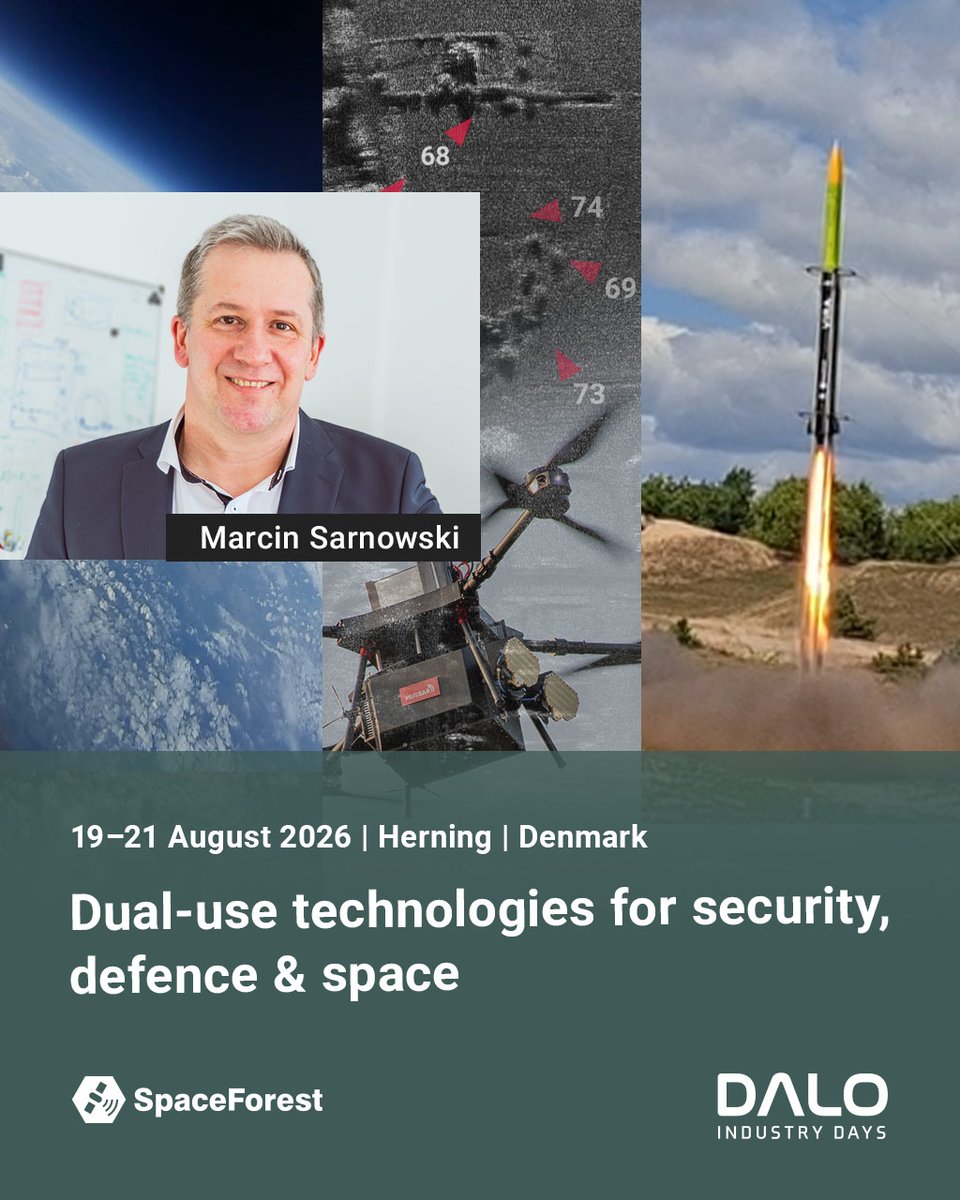 SpaceForest2's tweet photo. Meet us at #DALOIndustryDays 2026 in Herning.
We are looking forward to discussing how #SpaceForest technologies can support defence and security applications – #SAR radar systems, rocket technologies. Let’s schedule a meeting – link in the comment⬇️ https://t.co/5PbikKNWRk