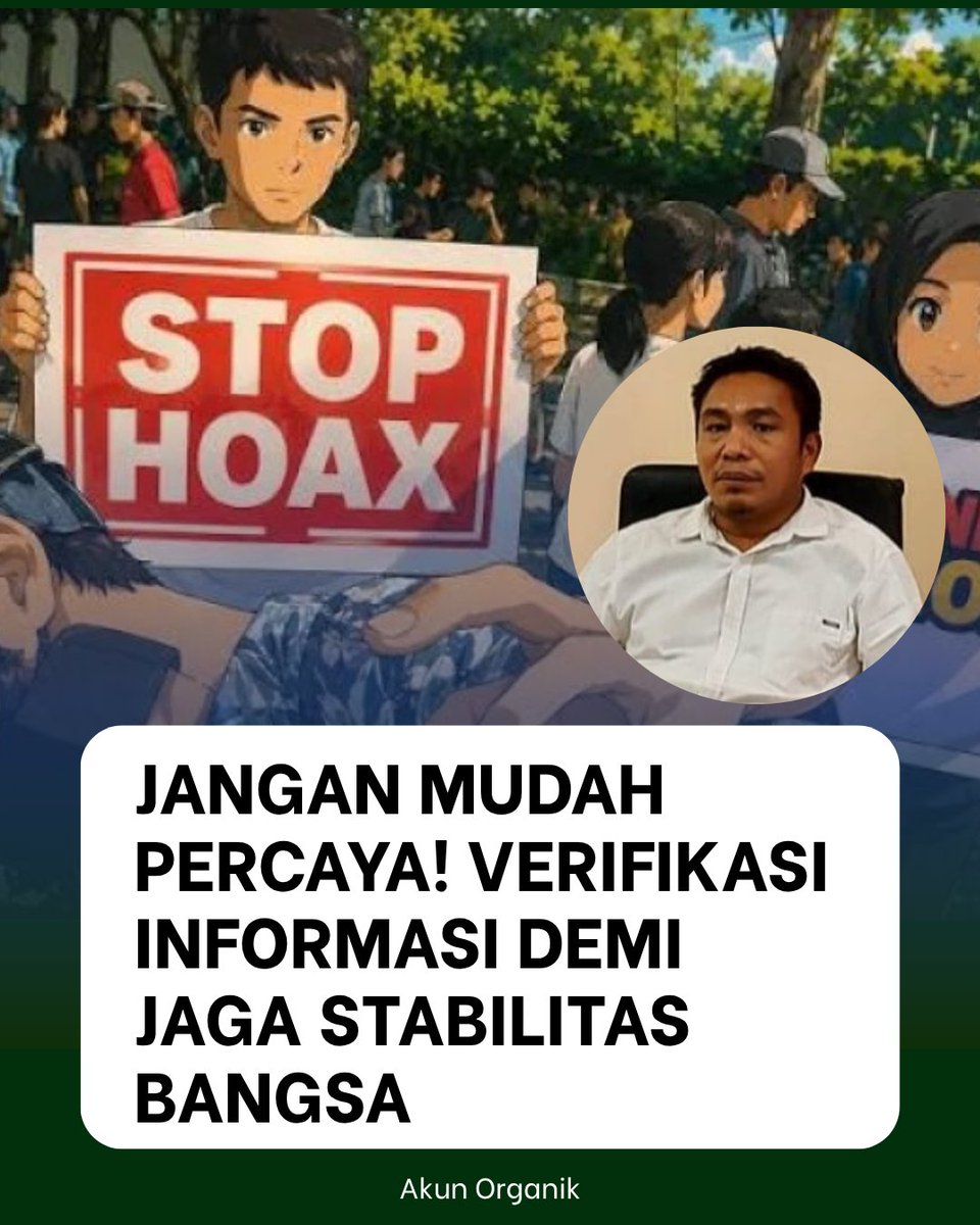 ter_sendat's tweet photo. Syarikat Islam ingatkan: jangan sebar informasi yang belum jelas kebenarannya.
Stabilitas sosial dan ekonomi butuh kepercayaan publik.
Mari bijak di ruang digital.

#jagaindonesia #kamibersamapresiden #LawanHoaks #JagaPersatuan #HUTRI81 https://t.co/FPGN518hSM