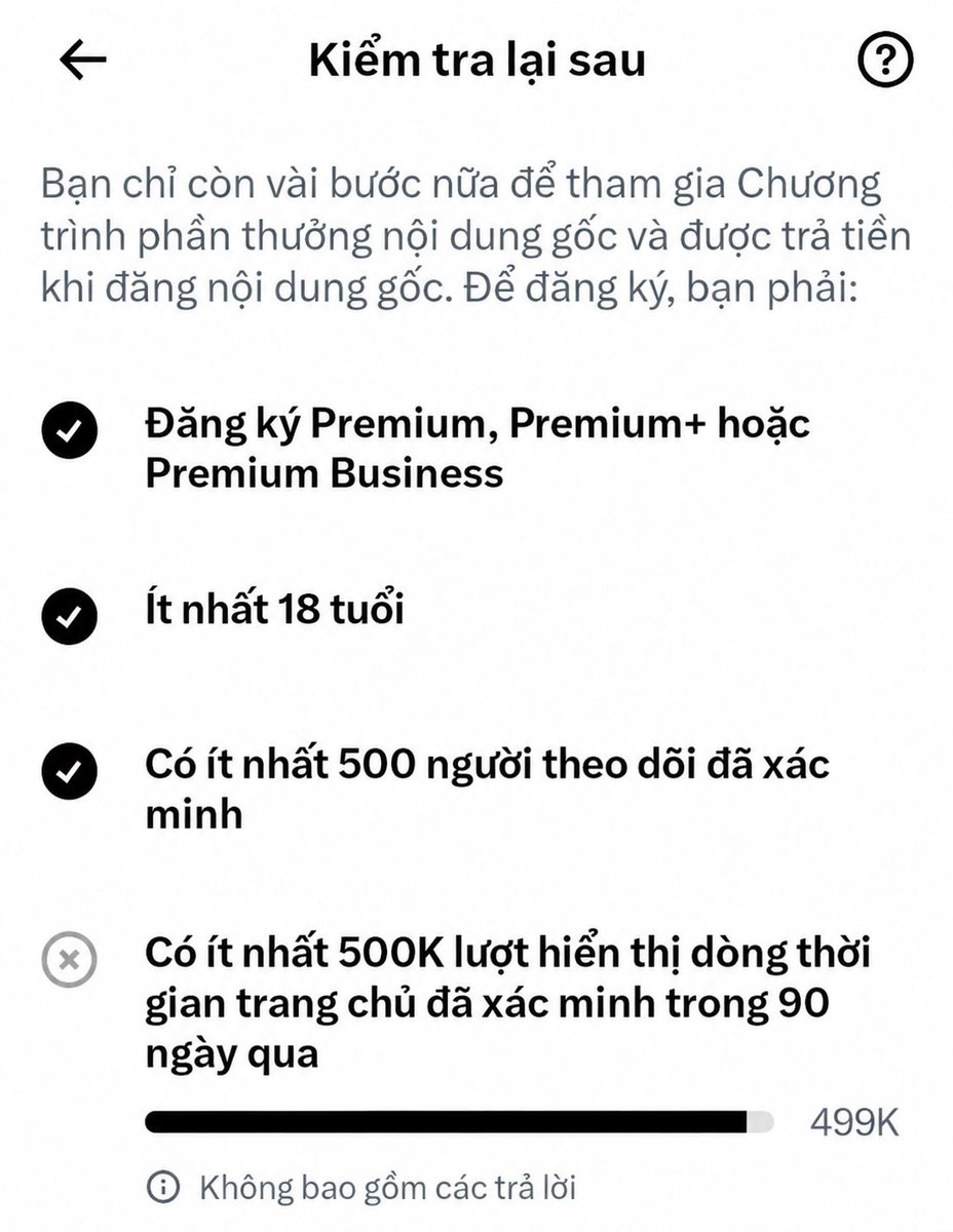 MrKien_Pi's tweet photo. Mình chưa hiểu cách tính view xanh nội dung gốc của X là như nào nhỉ?

Thấy rất nhiều người vẫn copy video, reup video từ người khác, không phải nội dung gốc nhưng view xanh vẫn được tính và được cộng vào mốc 500k kia

Mình thì cứ sợ ko dám đăng video ko phải gốc của mình vì sợ ko tính view xanh, sợ ăn Pause nên rất khó có thể đạt view cao

Chỉ có đăng những video hay độc lạ mới viral mà view mới lên được nhanh

Vậy theo mọi người thì suy nghĩ như nào nhỉ