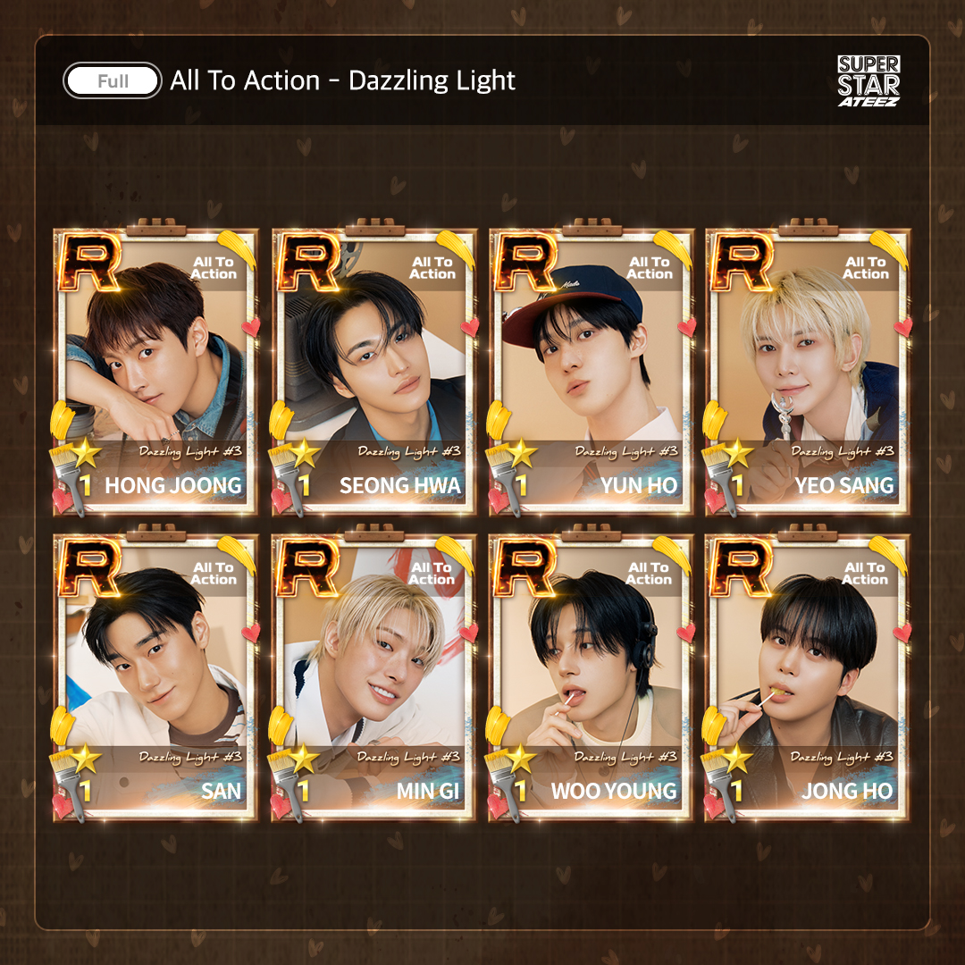SuperStarATEEZ's tweet photo. [🎹] ATEEZ - Dazzling Light [FULL]

SONG & PACKAGE & MISSION & EVENT UPDATE!

𝑻𝒆𝒍𝒍 𝒎𝒆 𝒘𝒉𝒐 𝒚𝒐𝒖 𝒘𝒉𝒐 𝒂𝒎 𝑰 
𝑳𝒆𝒕 𝒎𝒆 𝒌𝒏𝒐𝒘, 𝒘𝒉𝒐 𝒚𝒐𝒖 𝒘𝒉𝒐 𝒂𝒎 𝑰

SSATZ 5주년 기념 오리지널 이벤트 테마 업데이트!
지금 바로 슈스티즈에서 만나요🧡

🎮 https://t.co/B88ZRtxFZ3

#SSATZ_BIRTHDAY_2026
#SUPERSTARATEEZ #SSATZ
#슈퍼스타에이티즈 #슈스티즈
#ATEEZ #에이티즈