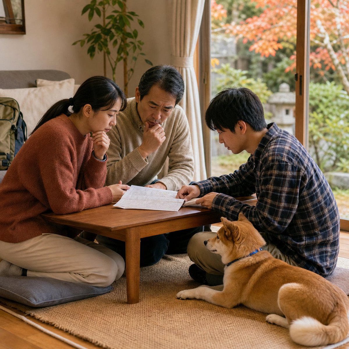 inukurashi_note's tweet photo. 連休で家族が別行動になる日は、犬がいる場所、世話をする人、避難時の集合先を共有。留守番中に災害が起きた場合、誰が戻れるかも決めます。鍵や個人情報の扱いは安全に配慮し、依頼先には事前了承を。旅行先では自治体と施設の最新案���を確認しましょう。 https://t.co/jaQCSfjNe1