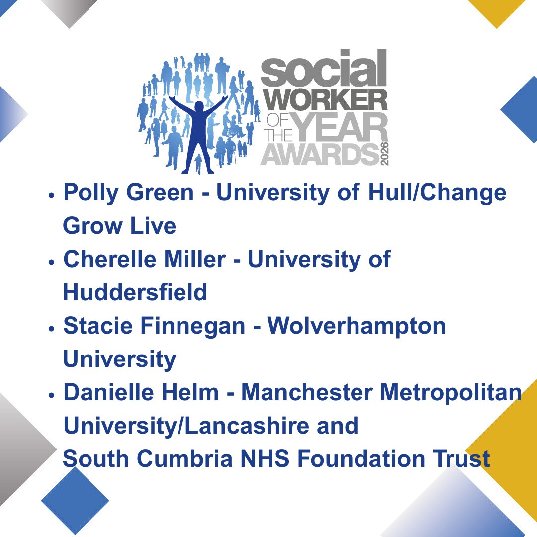socialworkaward's tweet photo. Meet the finalists for Social Work Student of the Year 2026!
These brilliant students have already demonstrated an exceptional commitment to the profession and the people it serves.
Congratulations! ๐ #SWA26 https://t.co/H5zJeX7AcY