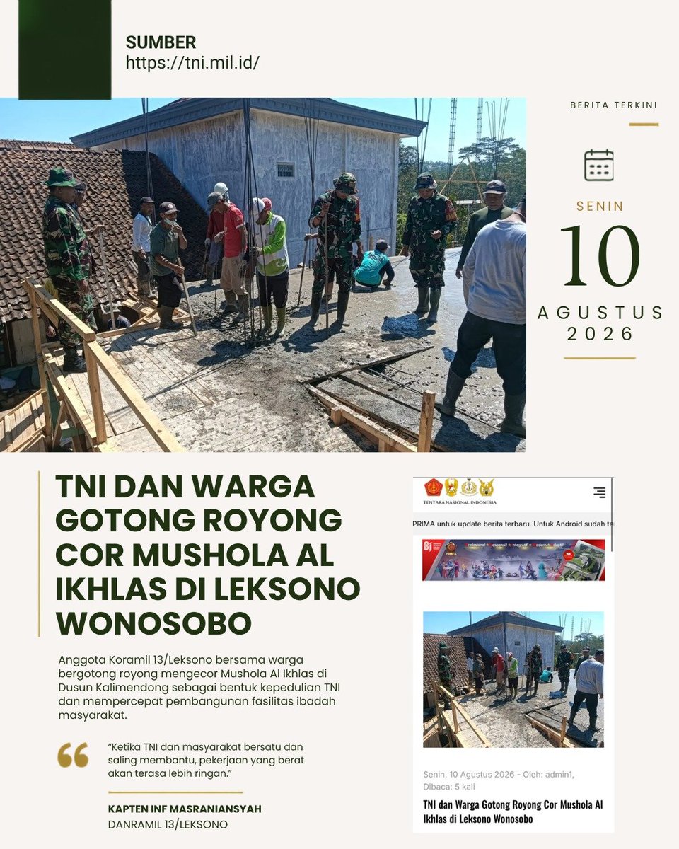 DarmawanSaobo's tweet photo. Di lahan pertanian daerah terpencil, prajurit TNI memberikan bantuan para petani mengolah tanah dan menanam. Mereka turun langsung meringankan beban masyarakat dalam setiap peluang.

Kepedulian Ringankan Beban https://t.co/qMoxaSauve