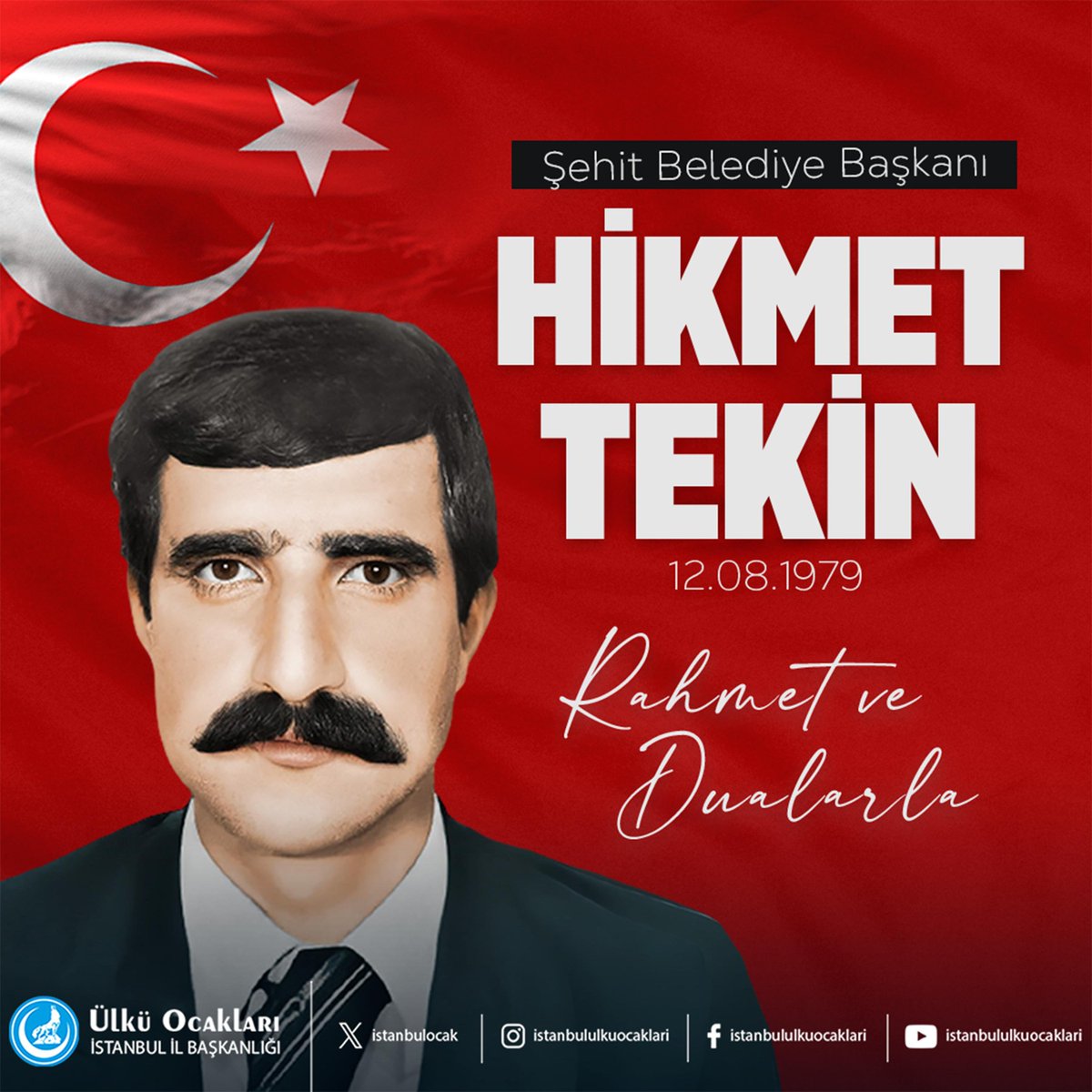 basaksehiruo's tweet photo. Pkk'lı teröristler tarafından kalleşçe şehit edilen Bingöl Belediye Başkanımız Hikmet TEKİN'i şehadetinin yıl dönümünde rahmet ve dualarla anıyoruz. https://t.co/JOyOkDwGKI