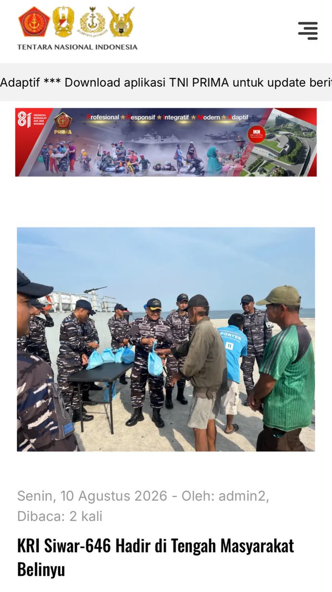 MuhammadBuht's tweet photo. Saat hujan lebat atau terik matahari membakar, prajurit TNI tetap melangkah. Mereka menaiki gunung dan melintasi sungai deras untuk satu misi: melindungi dan melayani rakyat.

Kepedulian Ringankan Beban https://t.co/wIU68h2fEY