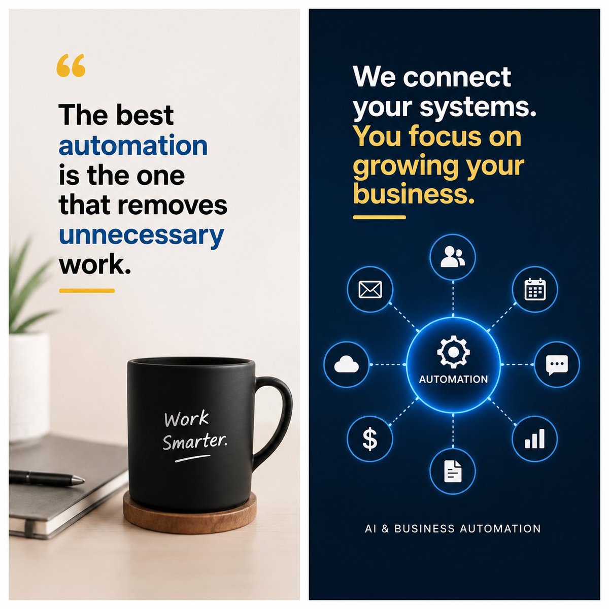 kayode_daniel49's tweet photo. The best automation isn't the most complicated one.

A lot of businesses hear "automation" and immediately think about AI agents, complex workflows, or replacing entire systems.

But sometimes the best automation is much simpler. https://t.co/sVZZ0jdQZM